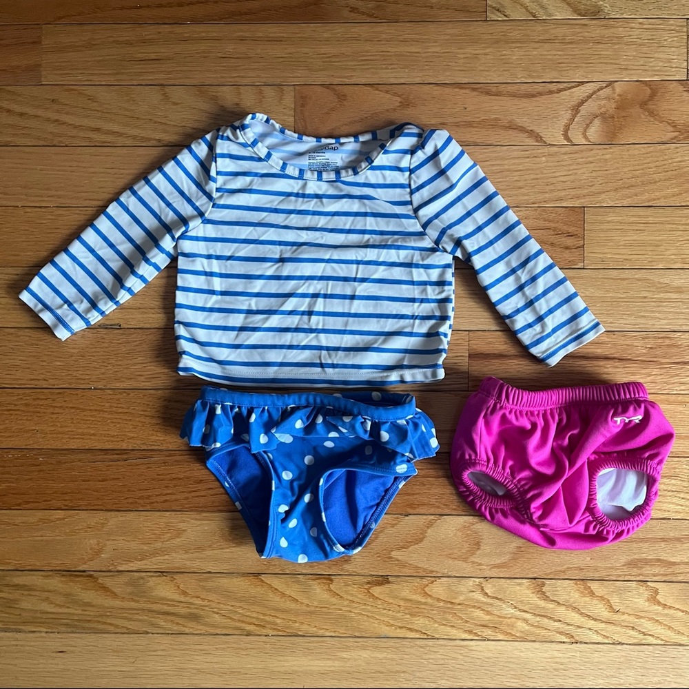Gap bathing suit and swim diaper